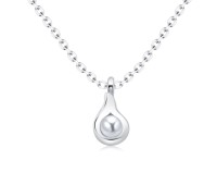 Tear Drop Silver Necklaces SPE-5738
